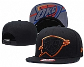 Thunder Team Logo Black Adjustable Hat GS,baseball caps,new era cap wholesale,wholesale hats